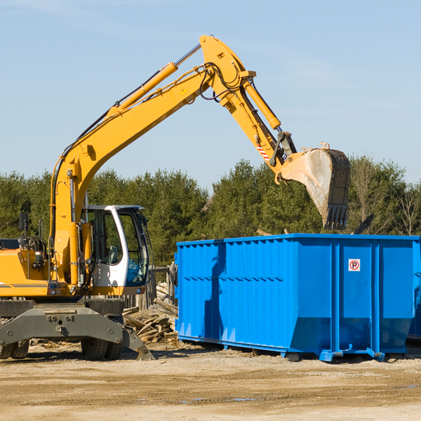 what are the rental fees for a residential dumpster in Arcola VA